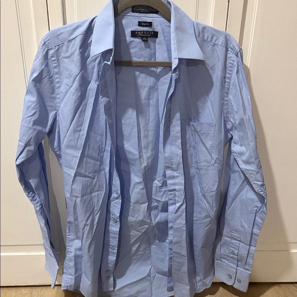 Marquis Classic Light Blue Men's Dress Shirt